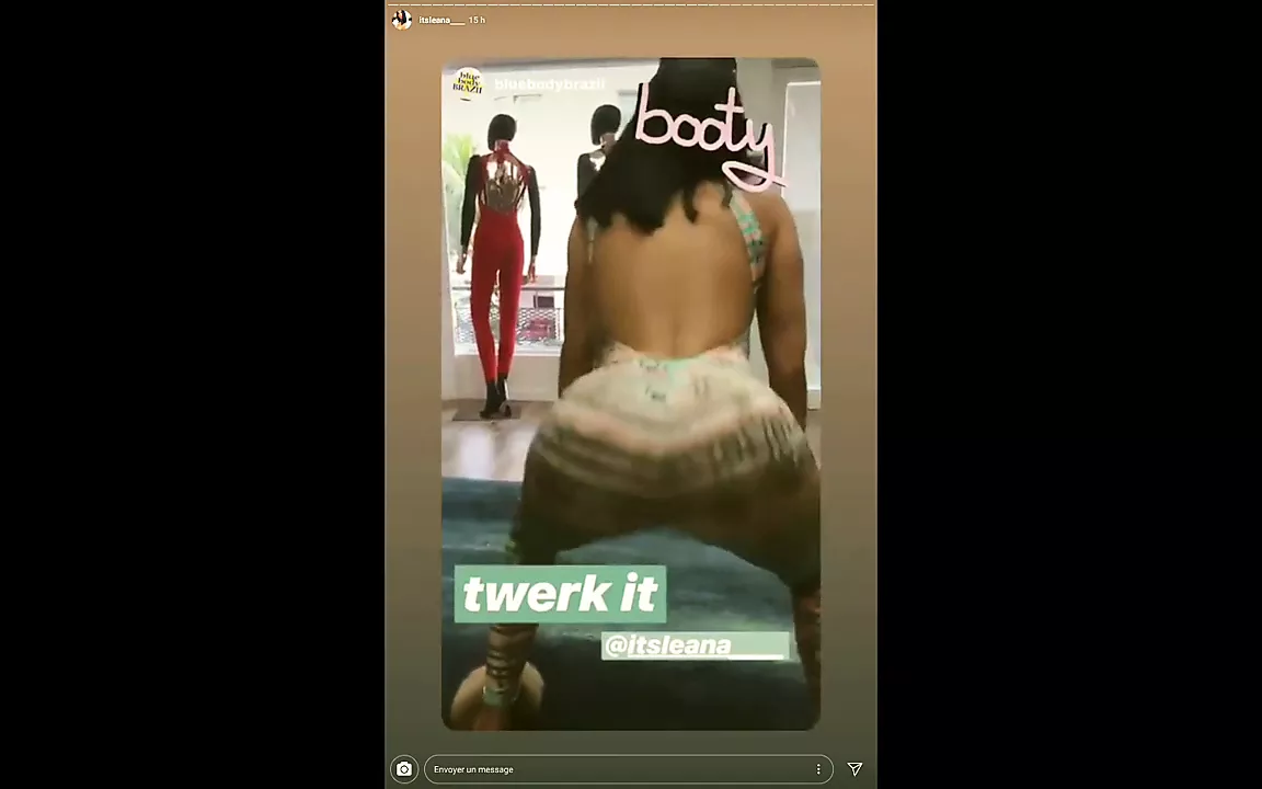 Leana Zaoui twerk (les anges ) - порно видео