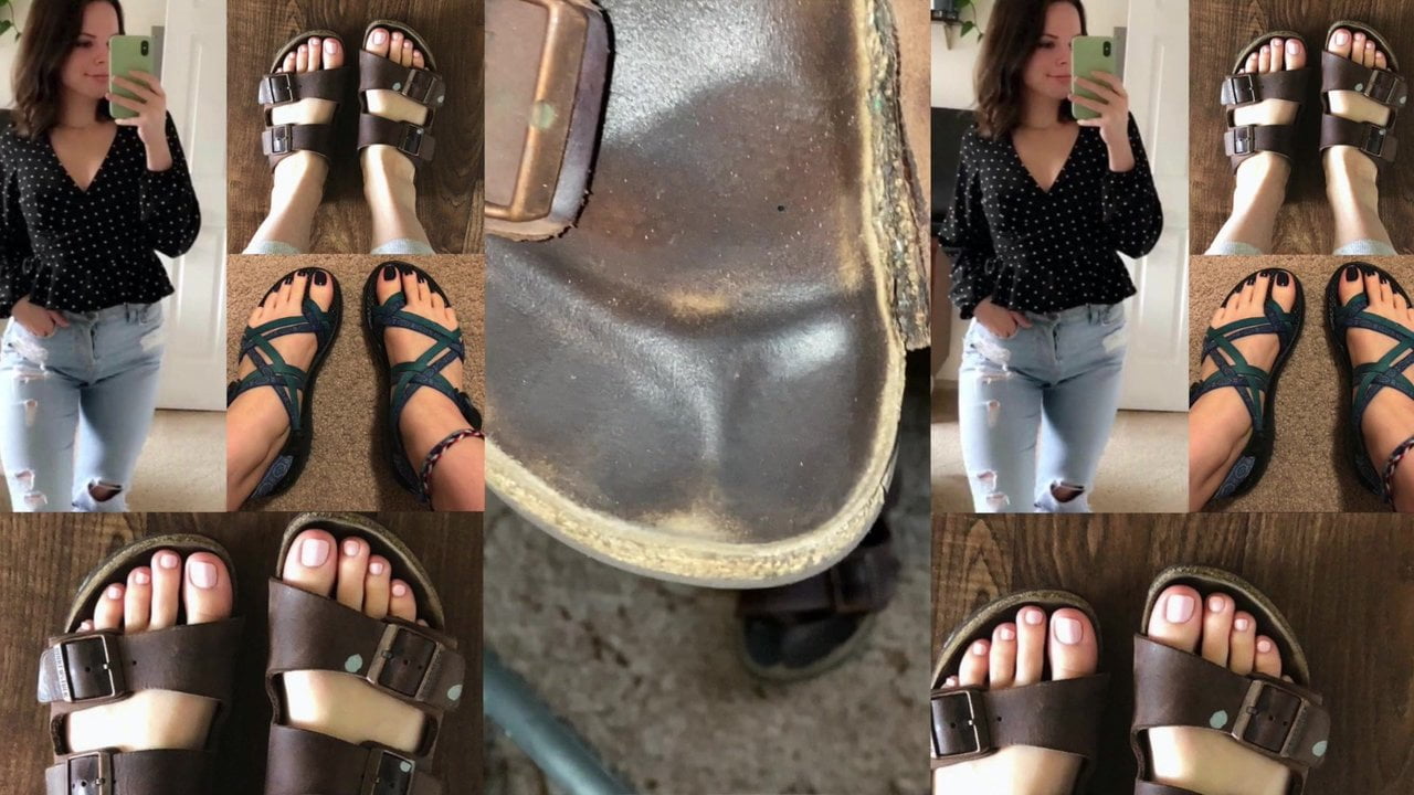 Alexis Lets Me Borrow Her Well Worn Birkenstocks - порно видео