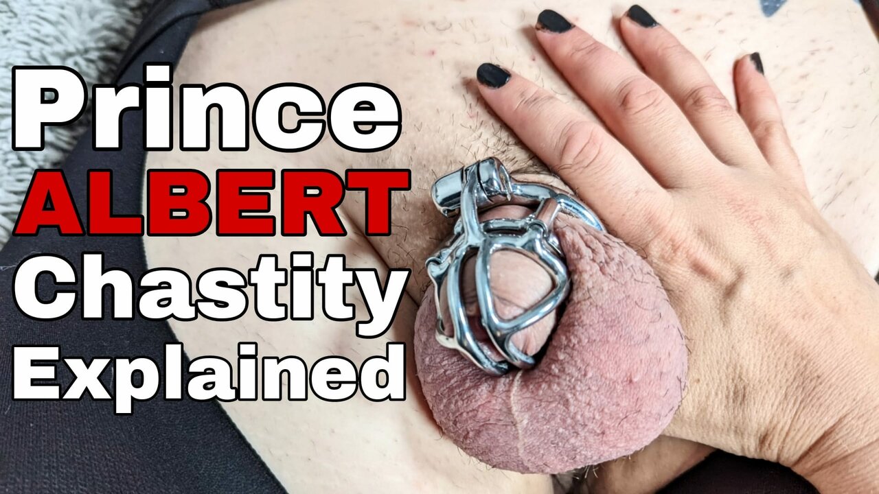 Permanent Chastity Cage Explained Steel Device Prince Albert PA Piercing  Taking off Demo Putting On Rigid Femdom FLR - порно видео